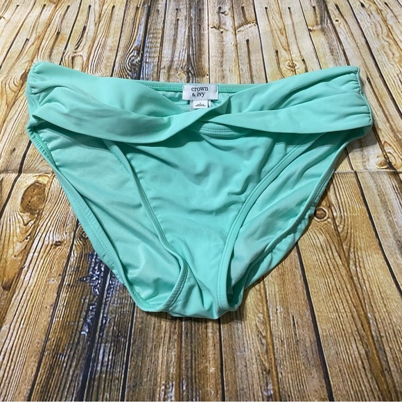 Crown & Ivy Mint Green Bikini Bottoms - Picture 1 of 4